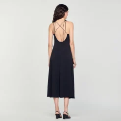 Sandro Paris Vestidos<Vestido De Tirante Fino