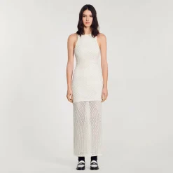Sandro Paris Vestidos<Vestido Largo De Punto