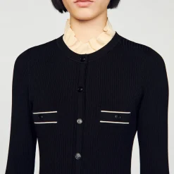 Sandro Paris Vestidos<Vestido Largo De Punto De Canale