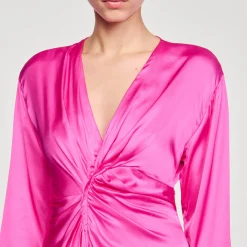 Sandro Paris Vestidos<Vestido Largo Drapeado