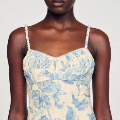 Sandro Paris Vestidos<Vestido Largo Estampado