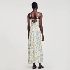 Sandro Paris Vestidos<Vestido Largo Estampado