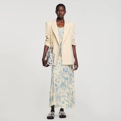 Sandro Paris Vestidos<Vestido Largo Estampado