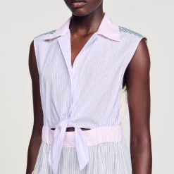 Sandro Paris Vestidos<Vestido Largo Patchwork