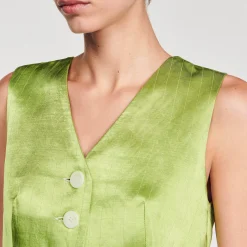 Sandro Paris Vestidos<Vestido Midi 2 En 1