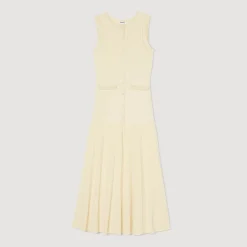 Sandro Paris Vestidos<Vestido Midi De Punto